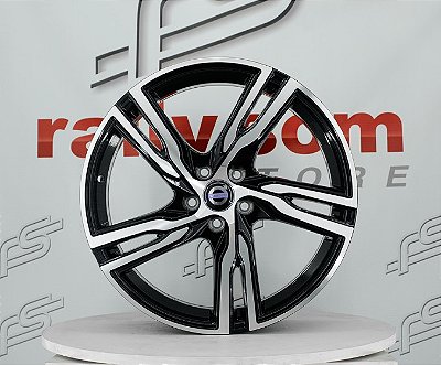 Jogo de Roda Volvo XC 90 Preto Diamantado 5x108 - 19X8 Offset 45 (NV)