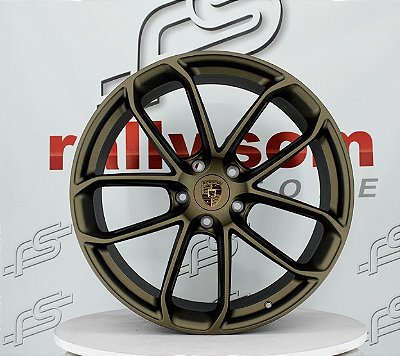 Jogo de Roda Cayenne Bronze Fosco 5x130 - 22x10 e 22x11,5 Offset 48 e 61  (Nv)