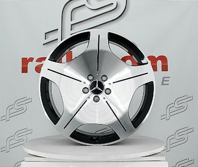 Jogo de Roda Mercedes Maybach Preta Diamantada - 5x112 - 20x8,5  e 20x9,5 Offset 36 e 43 (Nv)
