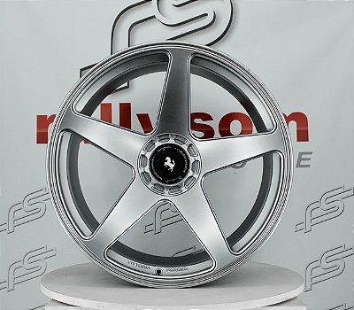 Roda Ferrari SF90 Grafite Brilhante 5x114 - 21x9,5 e 22x12 Offset 43 e 19 (Nv)