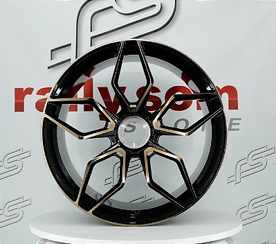 Jogo de Roda Porsche 911 Turbo S Preto com Bronze - 20x9 e 21x12  Offset 40 e 60  (Nv)