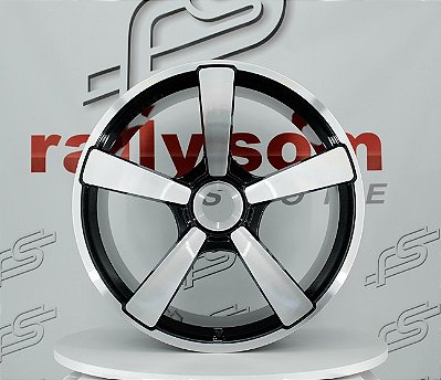 Jogo de Roda Porsche 911 Preto Diamantado - 20x9 e 21x12 Offset 50 e 60  (Nv)