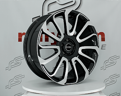 Jogo de Roda Range Rover Vogue Grafite Diamantada 5x120 - 23x9,5 Offset 40 (NV)