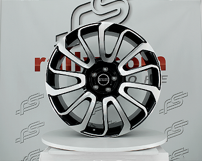 Jogo de Roda Range Rover Vogue Preto Diamantada 5x120 - 23x9,5 Offset 40 (NV)