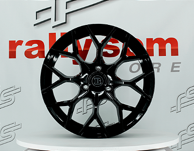 Jogo de Roda Brabus P/ Smart Preto Brilhante 3x112 - 16x6 e 17x7 Offset 27 (Nv)