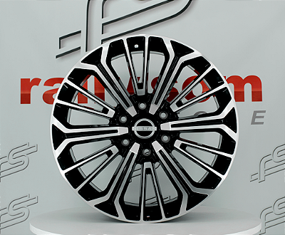 Jogo de Roda Preta Diamantada 6x139 - 20x8,5 Offset 45 (Nv)