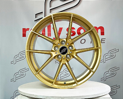 Jogo de Roda RS Aplicação Bmw M4 Cs Dourada 5x112 - 19x8,5 e 19x9,5 Offset 28 e 40