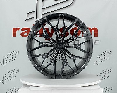 Jogo de Roda Ford Mustang Grafite Escovado 5x114,3 - 20x10  e 20x11 Offset 35 e 50  (Nv)
