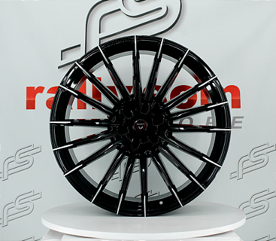 Jogo de Roda Vittoria GFS8 Preto Diamantada Blank - 22x9,5 Offset0 (Nv)