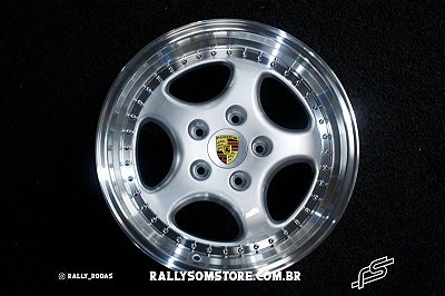 Jogo de Roda Porsche Gemballa Prata 5x130