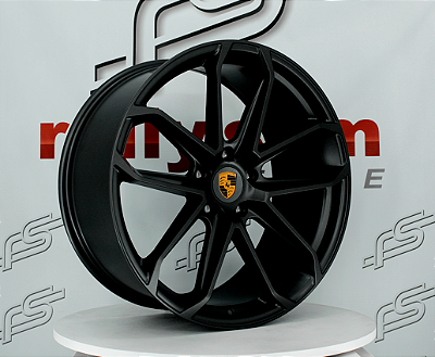 Jogo de Roda Porsche Cayenne Grafite 5x130 - 22x10 e 22x11,5  Offset 45 e 61  (Nv)