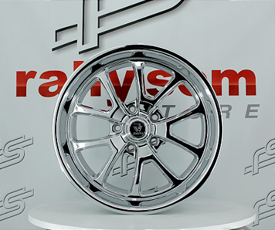 Jogo de Rodas RW Laguna Cromada aro 18x9,5 e 22x10,5 / Furação 5x127 / Off-set 0 (Nv)
