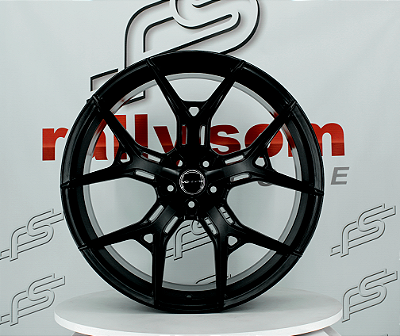 Jogo de Roda Mod: Vossen Preto  5x108 - 22x9,5 Offset 40 (Nv)