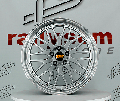 Jogo de Roda BBS LM Grafite Borda Diamantada 5x112 - 19x8,5 Offset 38 (Nv)
