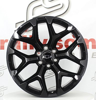 Jogo de Roda Silverado Preto 6x139 - 22x9  Offset 24 (NV)