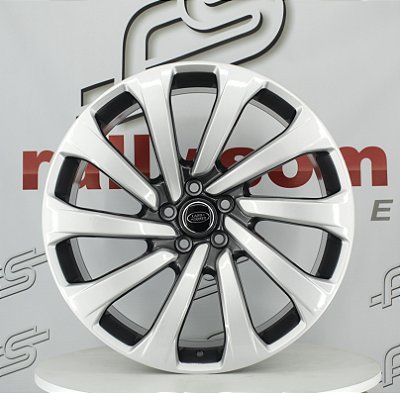 Jogo de Roda Land Rover Prata com Grafite 5x120 - 22x9,5 Offset45 (NV)