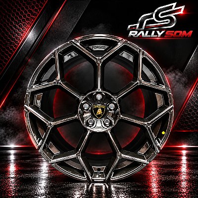 Jogo de Roda lamborghini Urus Forged Preto 5x130 - 23x10 e 23x11,5 Offset 20 e 14 (Nv)