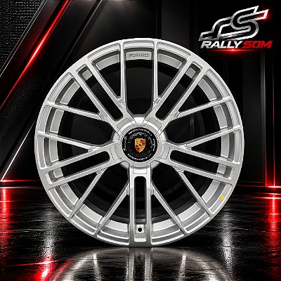 Jogo de Roda Porsche 992.1 Prata 5x130 - 20x8,5 e 21x11,5 Offset 50 e 67 (Nv)
