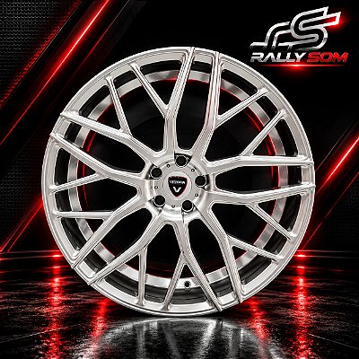 Jogo de Roda Vittoria Lisboa Cromo Look 5x108 - 22x9 Offset 40 (Nv)