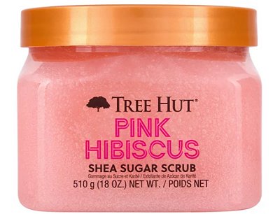 TREE HUT Body Scrub Shea Sugar Hydrating Exfoliator "PINK HIBISCUS"