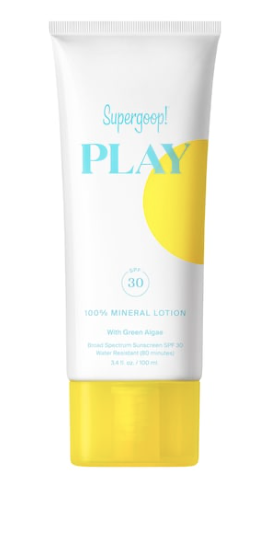 SUPERGOOP PLAY 100% Mineral Lotion SPF 30 with Green Algae