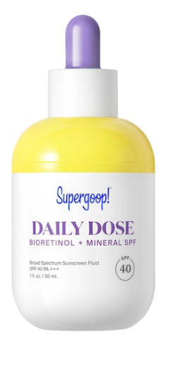 SUPERGOOP Daily Dose Bioretinol + Mineral SPF 40 with Bakuchiol