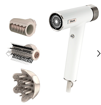 SHARK BEUATY Shark® SpeedStyle™ RapidGloss™ Finisher and High-Velocity Hair Dryer for Curly and Coily Hair