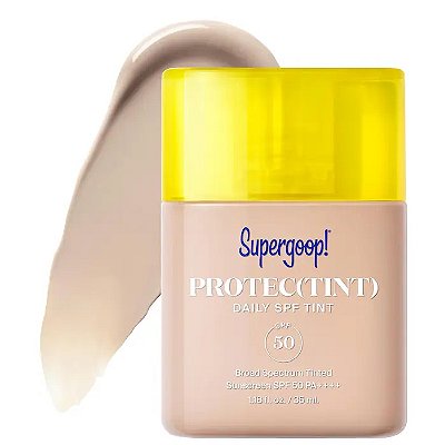SUPERGOOP! Protec(tint) Daily SPF Tint SPF 50 Sunscreen Skin Tint with Hyaluronic Acid and Ectoin