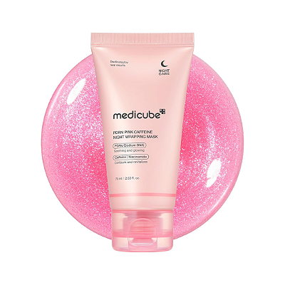 MEDICUBE PDRN Pink Caffeine Overnight Wrapping Mask