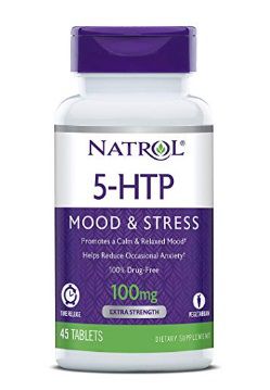 NATROL 5-HTP Time Release tablets, 100mg - 45 cápsulas