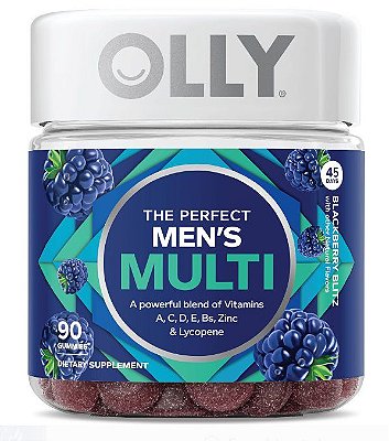 OLLY The Perfect Men's Multi Vitamin Gummies with Lycopene, 90 ct