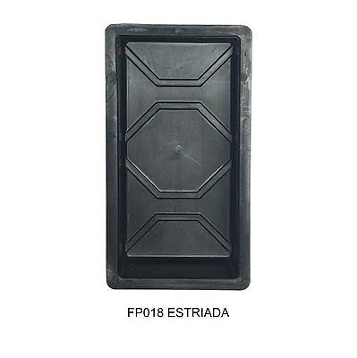 Kit 10 Formas Retangular Estriada 30x15cm Bloquete - FP018