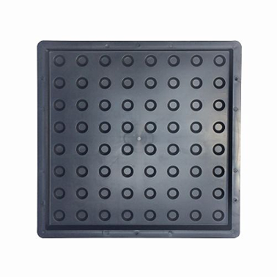 Kit 10 Formas Piso Tátil Alerta Bola 40x40cm Deficiente Visual - FP091