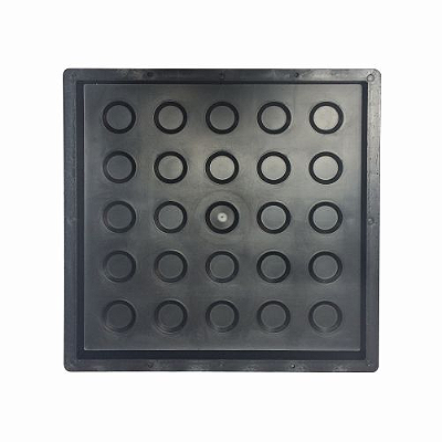 Kit 10 Formas Piso Tátil 33x33x2,5 Alerta Direcional Bola - Fp080