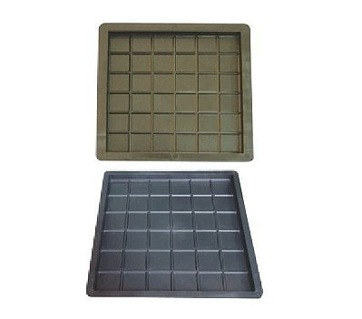 Kit 10 Formas Ladrilho Xadrez 40x40x2,5xm (36 Quadros) - FP119