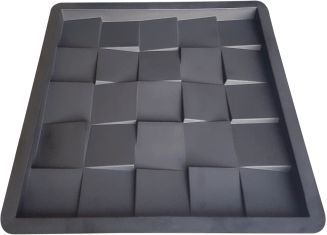 Kit 10 Formas Revestimento de Parede 3D Quadrada 29cm 25 Quadros FP146