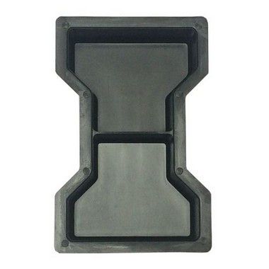 Kit 10 Formas Ossinho Arredondado Meio Bloquete 25x15x6cm - FP013 (meia)