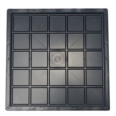 Kit 10 Formas Ladrilho Xadrez 25 Quadros 20 x 20 x 1,5 cm - FP044