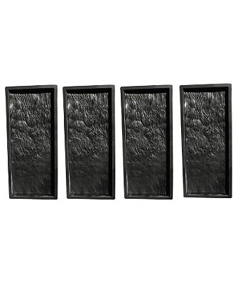 Kit 4 Formas para Piso Tábua de Concreto Imita Madeira 74,5x30,5x4,5cm Fp137