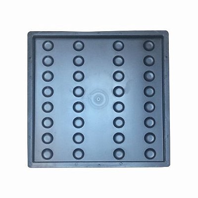 Kit 100 Formas Piso Tátil Bola Guia Deficiente Visual 45x45x2,5cm - FP031