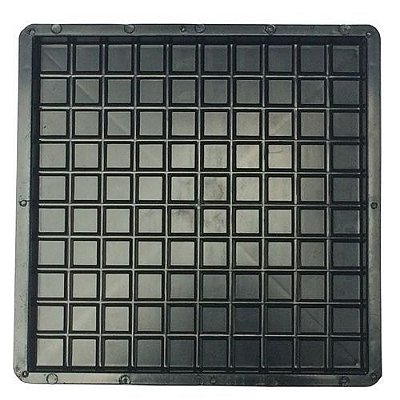 Kit 100 Formas Quadrada Xadrez 100 Quadros 49X49X3,5CM - FP045