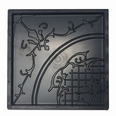Kit 100 Formas Quadrada Decorada Flores 33 X 33 X 2,5 CM - FP056