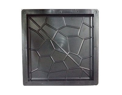 Kit 50 Formas Quadrada Piso Ladrilho 20X20CM Caquinho - FP065