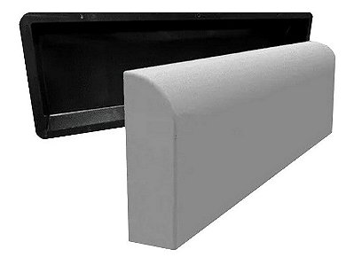 Kit 50 Formas Meio Fio Guia de Rua Tijolo 80x25x8cm FP067