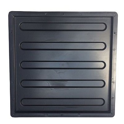 Kit 100 Formas Piso 40x40cm Deficiente Visual Estriada Reta - FP092