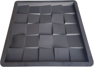 Kit 50 Formas de Revestimento de Parede 3D Quadrada 29cm 25 Quadros - FP146