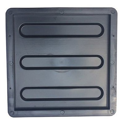 Forma Piso Tátil Alerta Direcional Reta Chanfrado 20x20x1,5cm - FP090