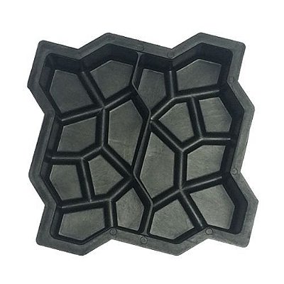 Kit 50 Formas Dupla para Bloquete Piso Paviess Trabalhado 6cm - FP102