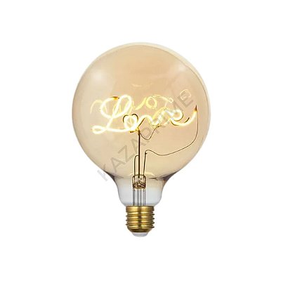 Lâmpada de Filamento LED love G125 4W