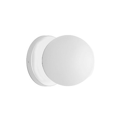 Arandela Slim Globo 10 Jabuticaba Branco Fosco